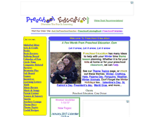 Tablet Screenshot of preschooleducation.com
